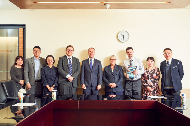 The Australian Office Taipei's visit to TABF marked a milestone in Taiwan-Australia sustainable finance ties, featuring an interview with Nicole Wakefield Evans for Taiwan Banker magazine.